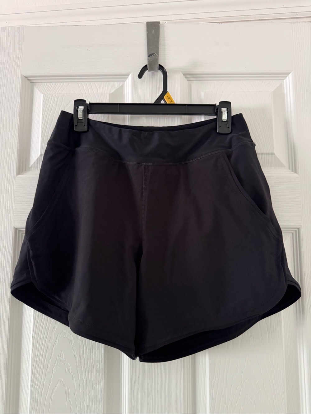 Lands' End Black Athletic Shorts with Side Pockets